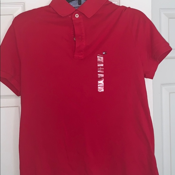 Men’s Small Red Tommy Hilfiger Polo - Picture 2 of 3